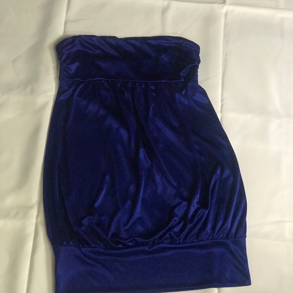 strapless purple dress